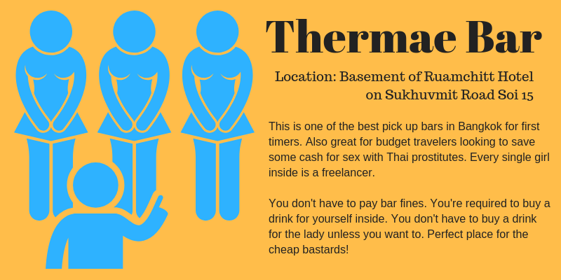 Thermae Bar is the best pick up bar in Bangkok for beginners
