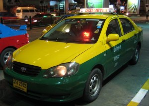 Taxis are cheap and plenty in Bangkok...