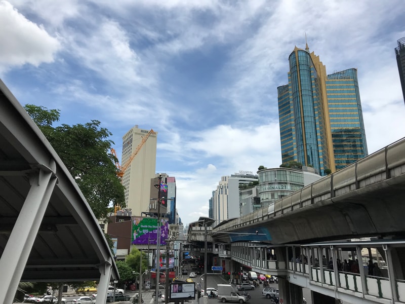 Sukhumvit and Asoke intersection in Bangkok