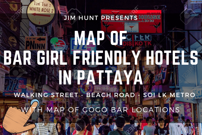 Maps of Pattaya's red light districts with bar girl friendly hotels and go go bars!