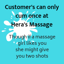 You get only one shot at Hera's Massage
