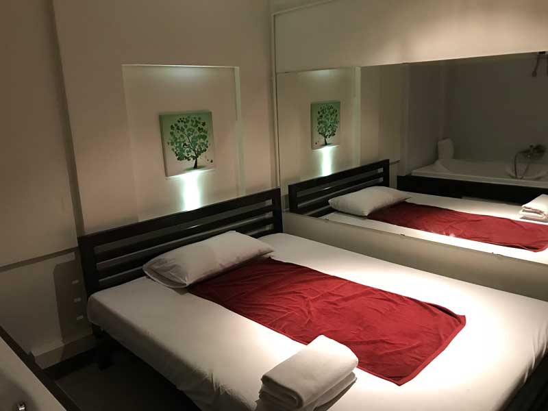 Massage bed at Hera's Massage Bangkok