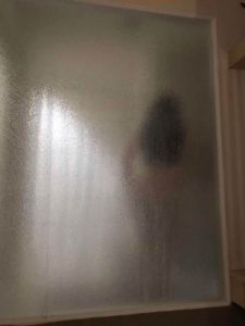 Ladyboy taking shower